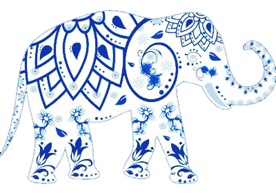 Elephant, decorated, animal